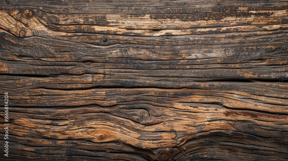 Fototapeta premium Aged wooden texture backdrop with natural pattern