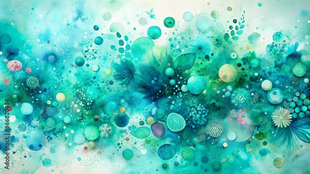 Vibrant turquoise and blue-green abstract watercolor design elements scatter across a clean, light-filled background, evoking creativity and inspiration in a modern digital art space. Vibrant turquoise and blue-green abstract watercolor design elements scatter across a clean, light-filled background, evoking creativity and inspiration in a modern digital art space.