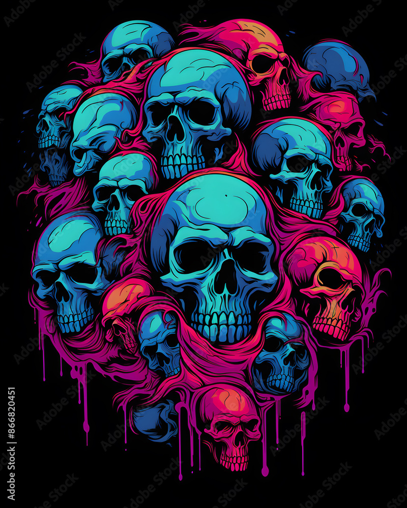 Skull and Skulls multiple skulls Skull and Skulls multiple skulls