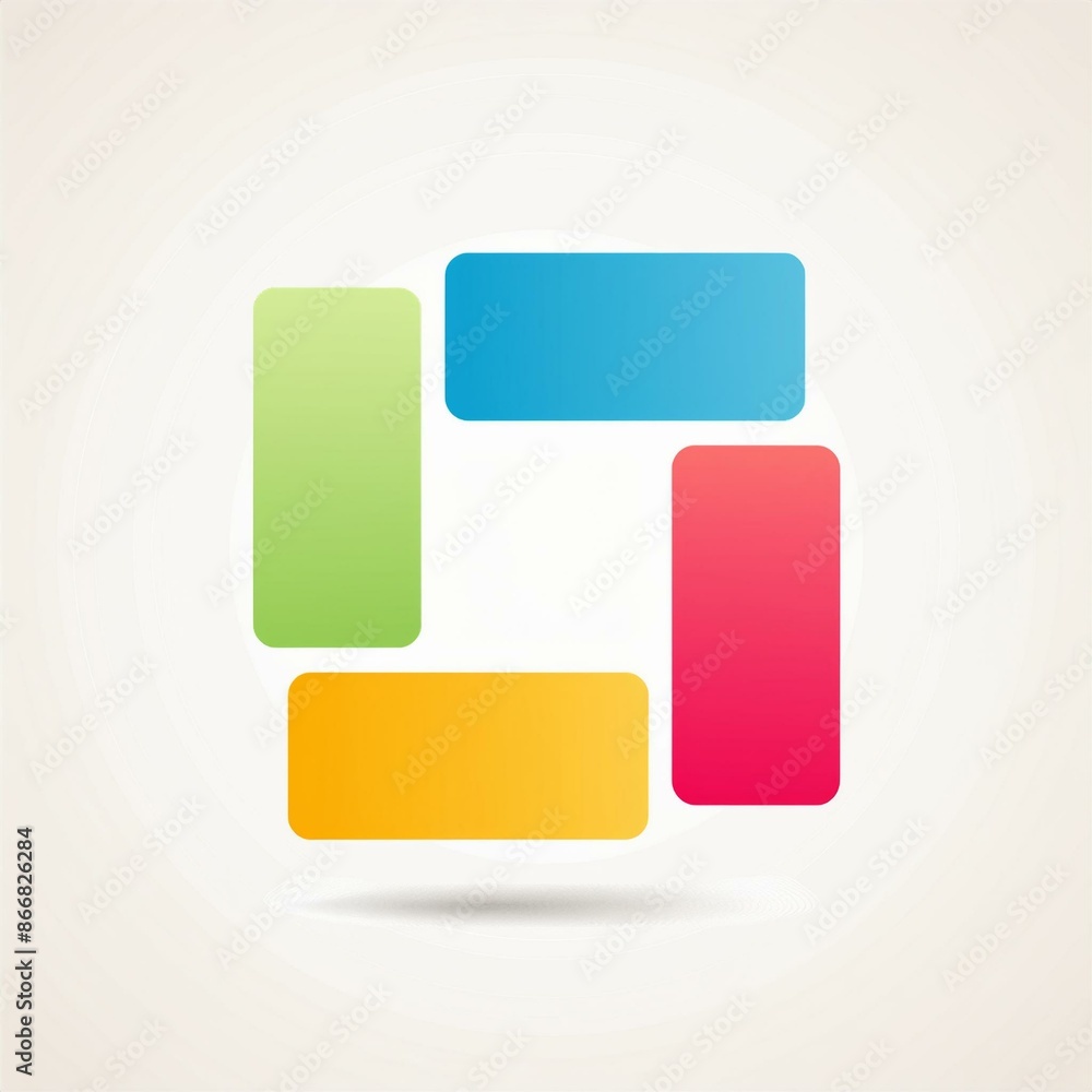base logo rectangles de couleurs en ia base avec zone d'écriture base logo rectangles de couleurs en ia base avec zone d'écriture