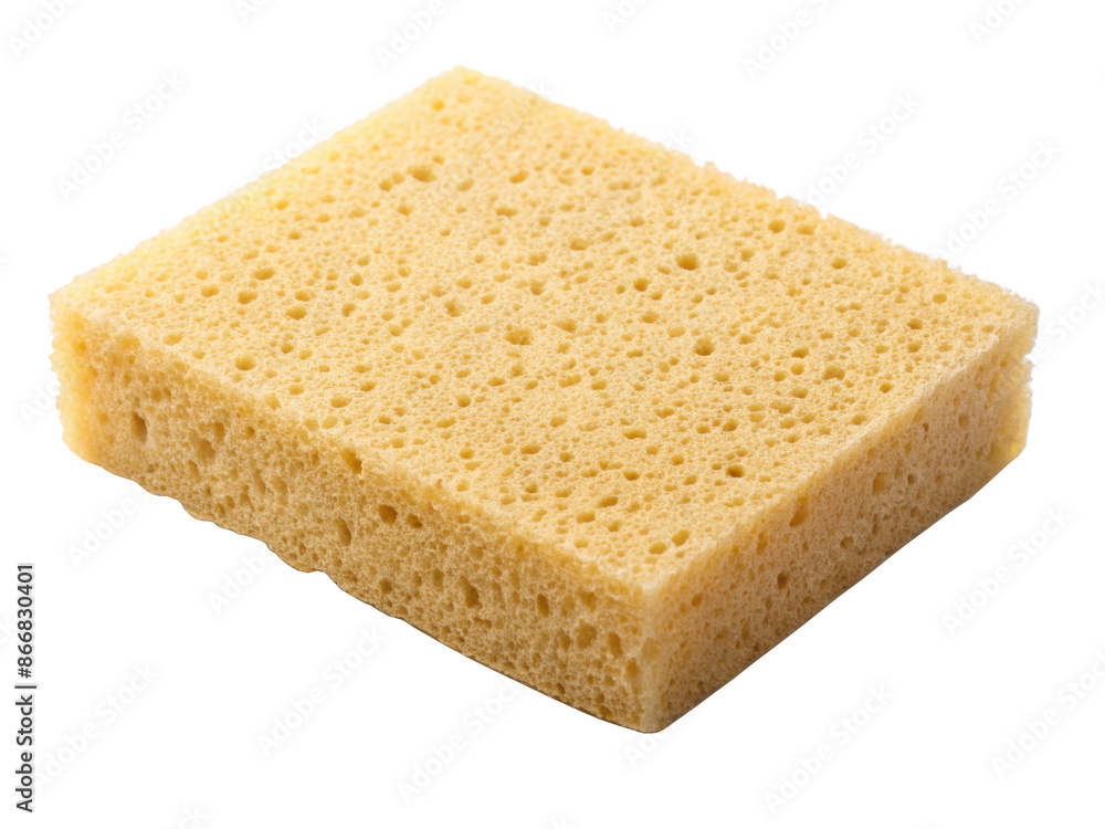 Yellow Cleaning Sponge With Porous Texture. The Sponge Is Square Shaped And Ideal For Various Household Cleaning Tasks. Isolated on transparent background, png. Yellow Cleaning Sponge With Porous Texture. The Sponge Is Square Shaped And Ideal For Various Household Cleaning Tasks. Isolated on transparent background, png.