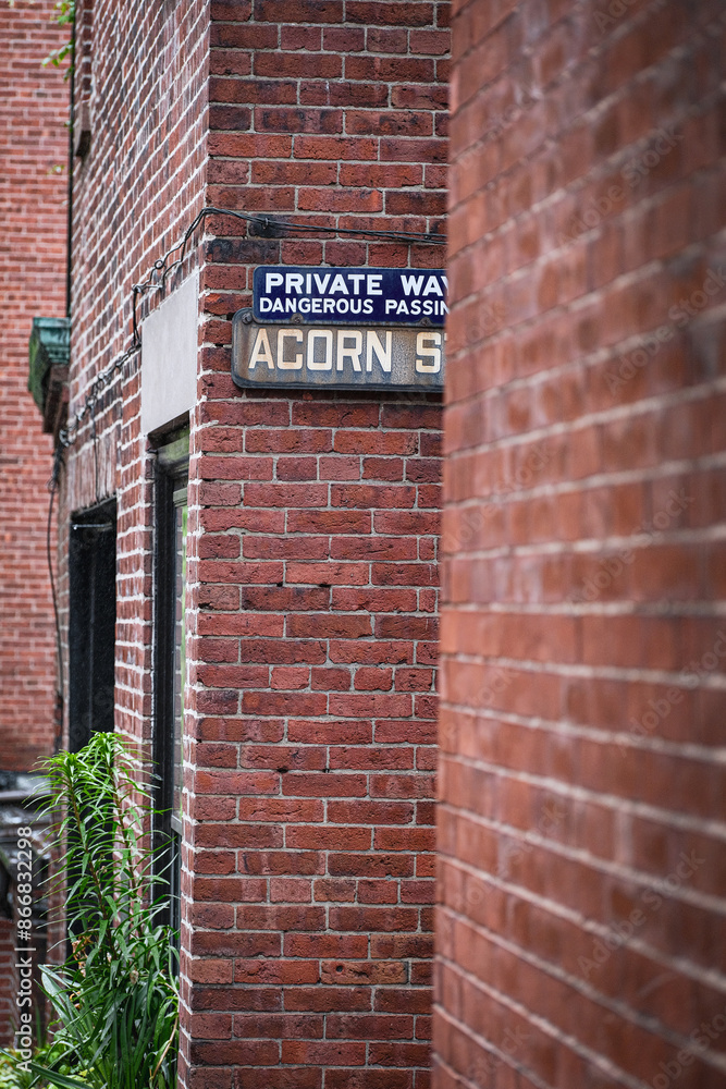 Obraz premium 1 Acorn Street in Boston
