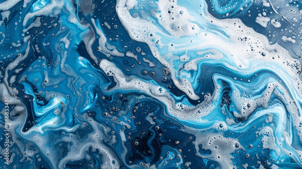 Swirling Blue Ocean Textures from Above Swirling Blue Ocean Textures from Above
