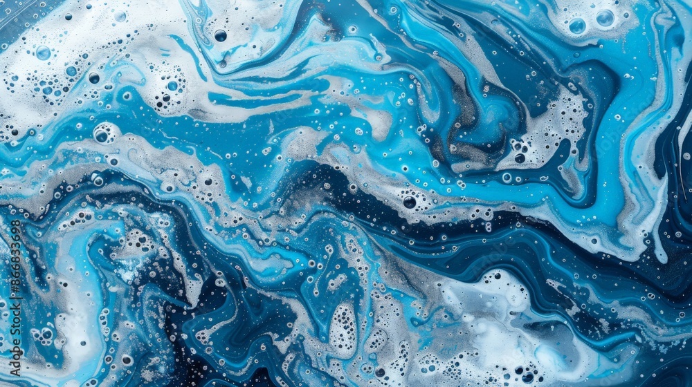 Swirling Blue Ocean Textures from Above Swirling Blue Ocean Textures from Above
