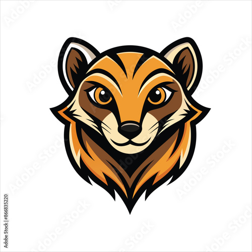 weasel head logo vector illustration