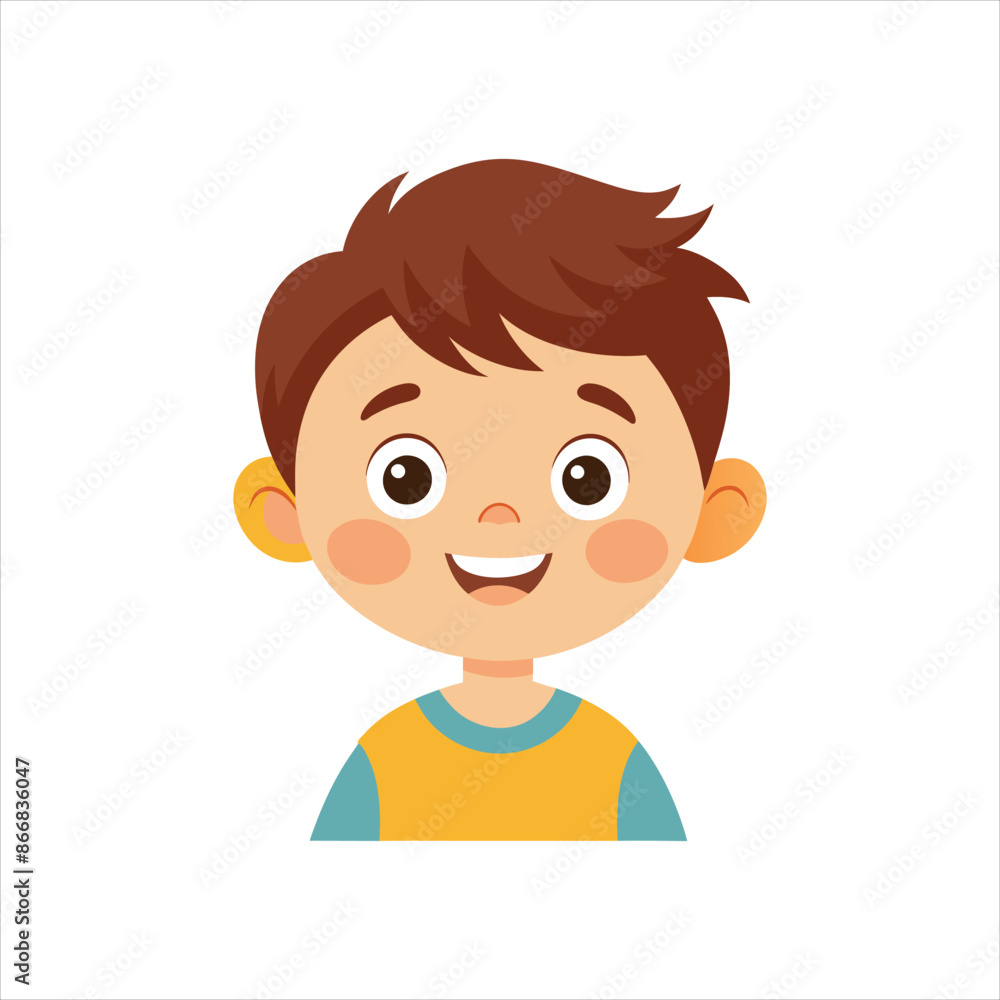 happy smiling child vector Flamingo happy smiling child vector Flamingo