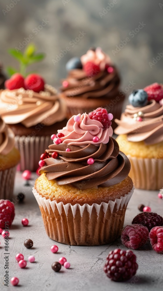 Chocolate and Raspberry Cupcakes Chocolate and Raspberry Cupcakes