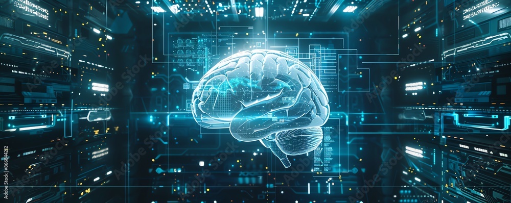 photo futuristic brain implant for thought connectivity photo futuristic brain implant for thought connectivity