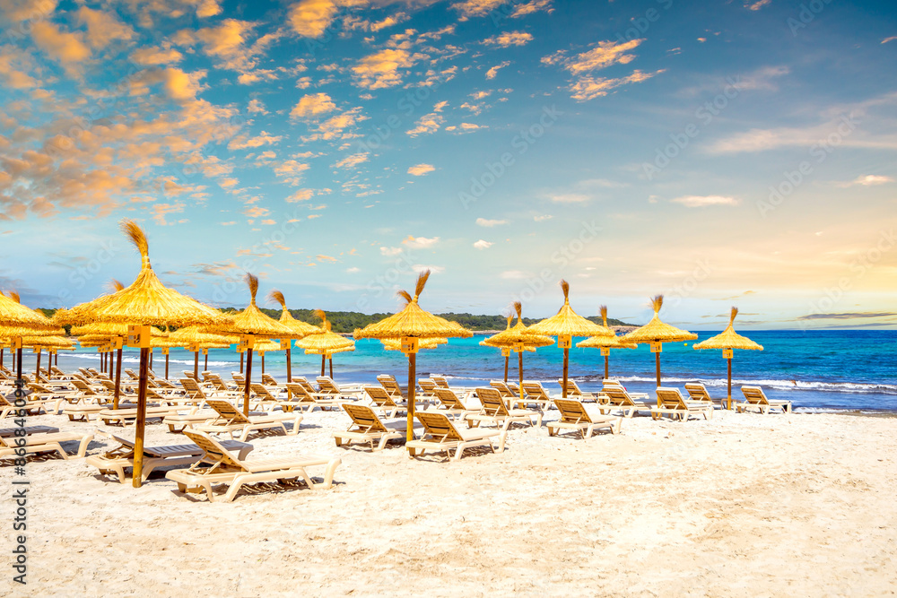 Fototapeta premium Sa Coma, Mallorca, Spanien 