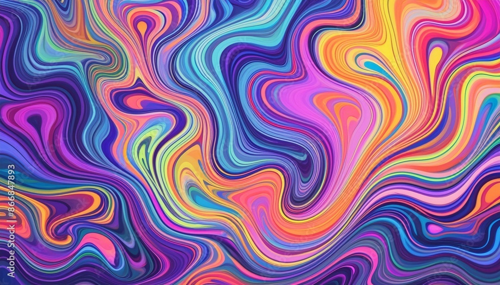 Liquid paint psychedelic swirls. Trippy abstract acrylic background Liquid paint psychedelic swirls. Trippy abstract acrylic background