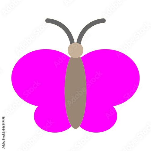 butterfly Vector Flat Icon Design