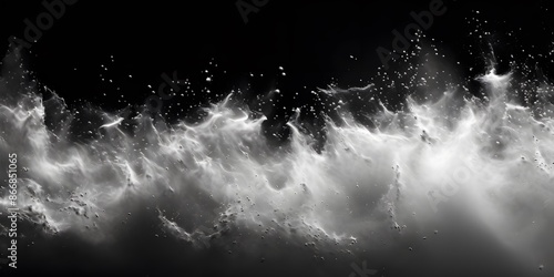 White explosion on black background, White grainy textureWhite explosion on black background, White grainy texture photo