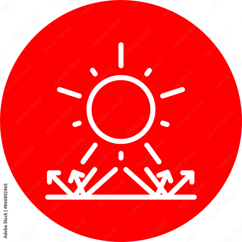 Sunscreen Protection Line White Circle Red Sunscreen Protection Line White Circle Red