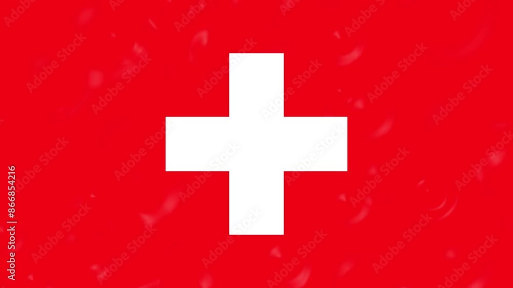 Rain Drops for Switzerland Flag Animation Rain Drops for Switzerland Flag Animation