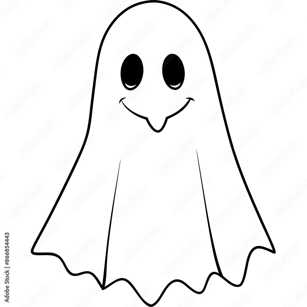 Ghost drawing in bw with hair, nose, face, smile, hand, eye Ghost drawing in bw with hair, nose, face, smile, hand, eye