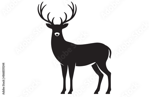 Deer vector and illustration, Deer in flat style image vector image photo