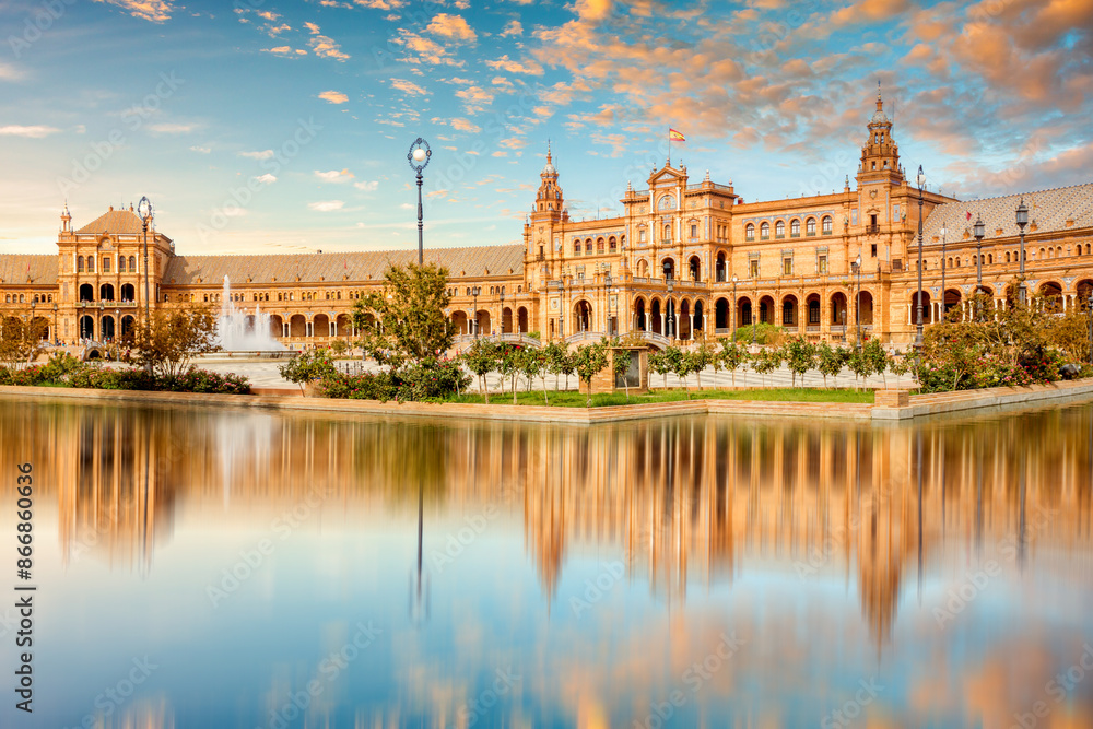 Fototapeta premium Plaza de Espana, Sevilla, Spanien