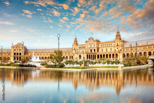 Plaza de Espana, Sevilla, Spanien