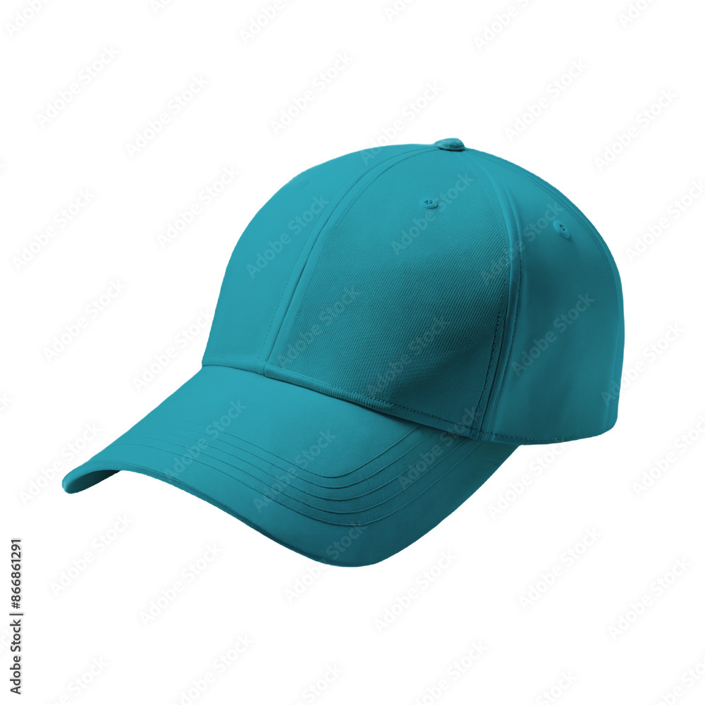 Fototapeta premium blue baseball cap isolated on transparent background