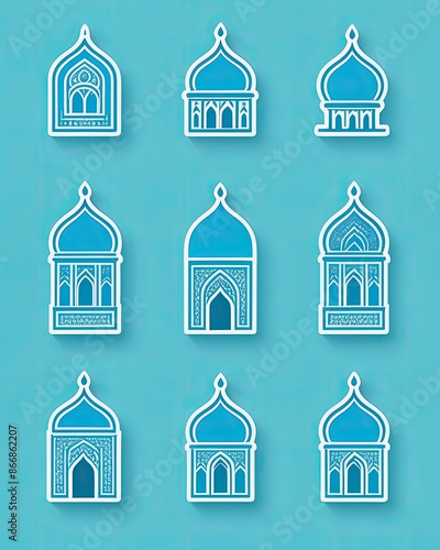 mosque red icon. symbol. ornament. element. minaret. illustration of a red mosque. dome. cupola. church. worship place. Holy. Muslim. icon set. church of the holy trinity. cathedral icon. landmarks 