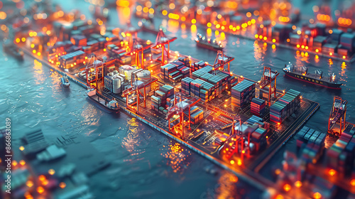 Detailed infographic outlining the benefits of free trade zones with visuals for economic growth investment opportunities and job creation showcasing business advantages