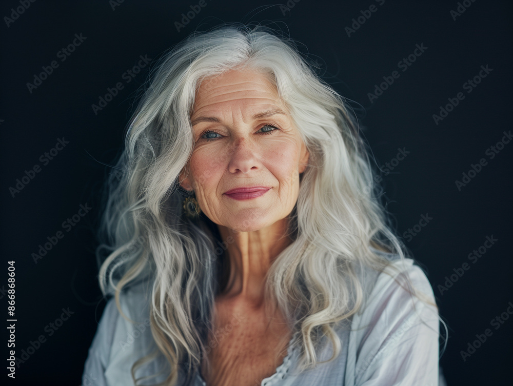 Portrait of a Confident Older Woman with a Gentle Smile Portrait of a Confident Older Woman with a Gentle Smile