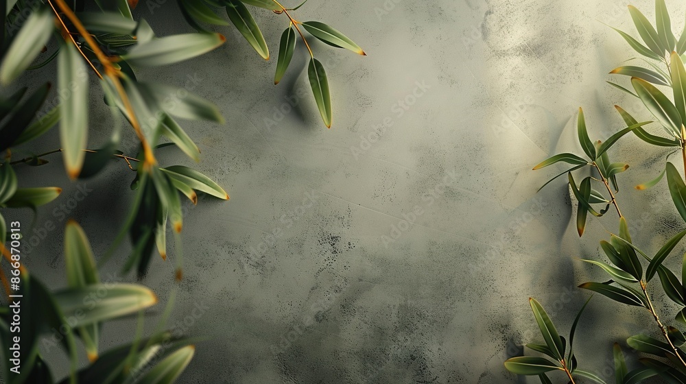 A high-resolution image of a single green leaf on a muted gray backdrop with a prominent white dot in its center A high-resolution image of a single green leaf on a muted gray backdrop with a prominent white dot in its center