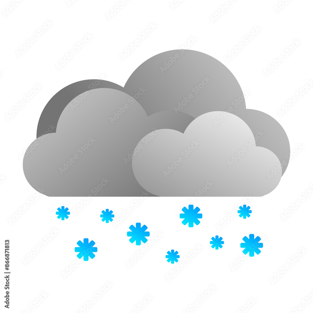 Gray cloudy snow and snowy weather storm. Gray cloudy snow and snowy weather storm.