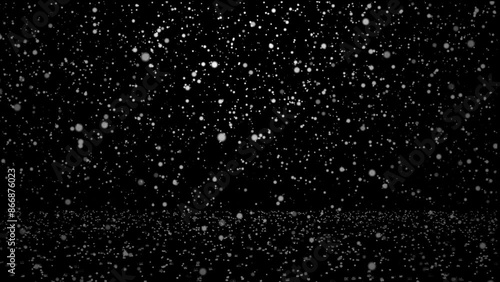 Realistic snowfall for alpha channel	