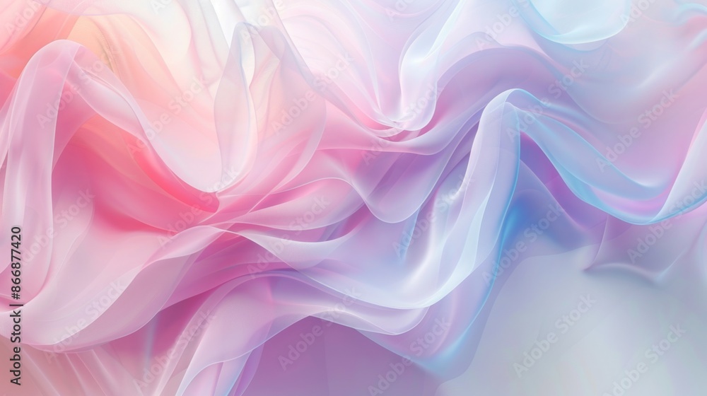 Abstract Pastel Silk Waves Texture Abstract Pastel Silk Waves Texture