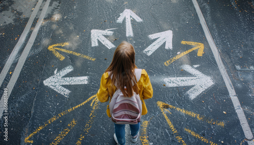 student choosing a cursus