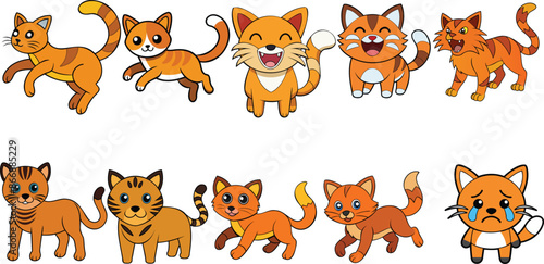 Wild Cats design ,animal vector design