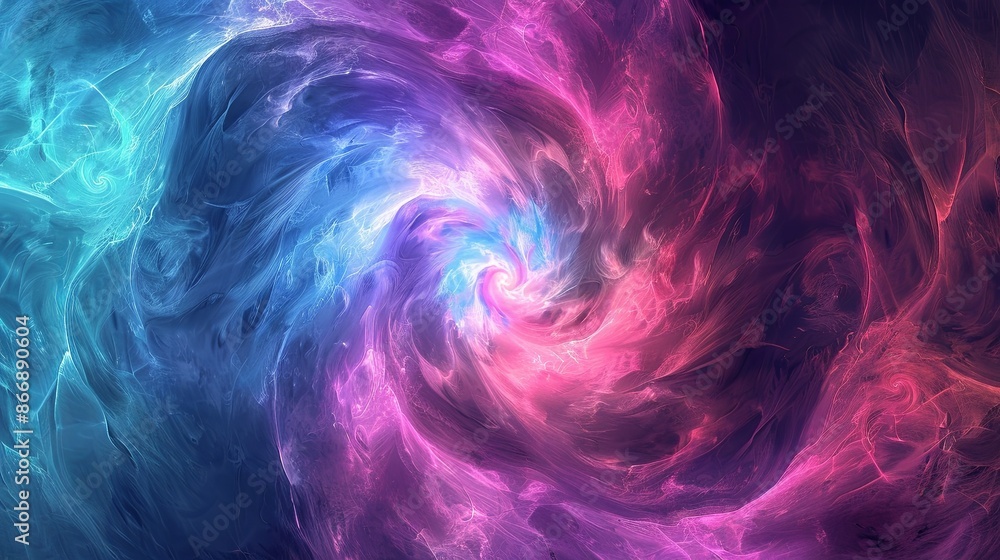 Abstract Swirling Nebula. Vibrant Colors, Cosmic Energy, and Mystical Galaxy Background Abstract Swirling Nebula. Vibrant Colors, Cosmic Energy, and Mystical Galaxy Background