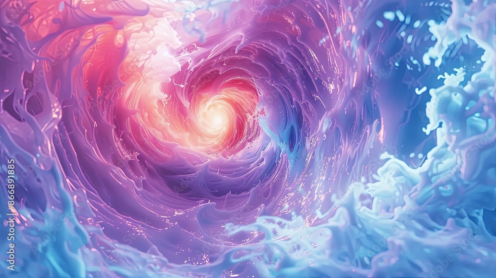 Colorful Abstract Swirl Design. Digital Art Wallpaper Background Colorful Abstract Swirl Design. Digital Art Wallpaper Background