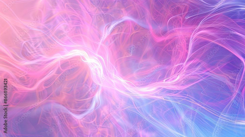 Obraz premium Abstract Pastel Smoke Background. Pink, Purple, and Blue Hues