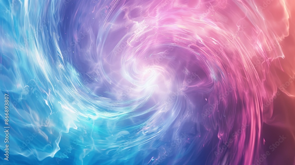 Naklejka premium Abstract Swirl of Blue and Pink Energy. Background for Fantasy, Magic or Cosmic Concepts