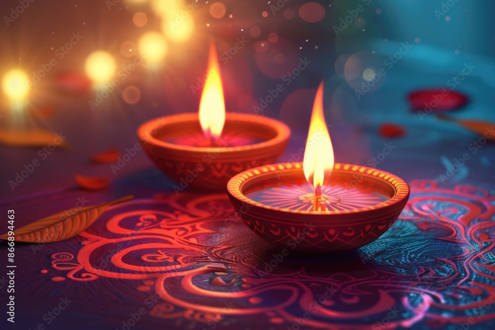 Candles on table Candles on table