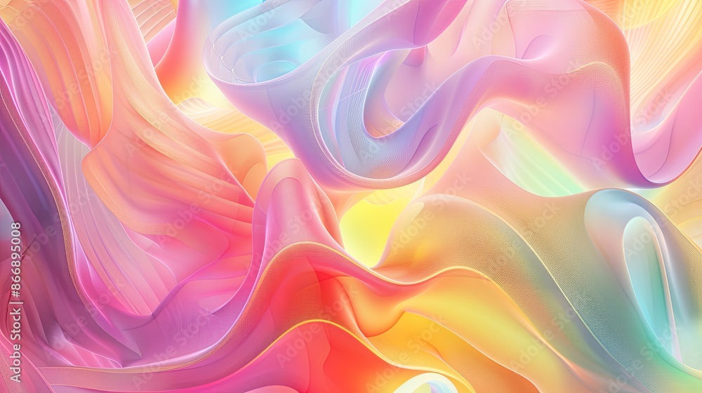 Abstract Colorful Flowing Fabric Background. Vibrant, Pastel, and Dreamy Texture Abstract Colorful Flowing Fabric Background. Vibrant, Pastel, and Dreamy Texture