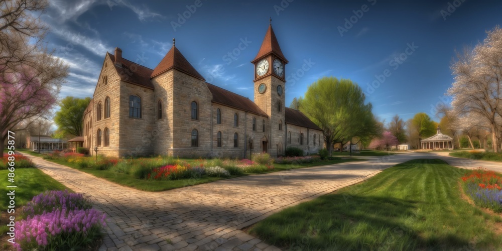 spring photo of a beautiful wide format image of a cou background spring photo of a beautiful wide format image of a cou background