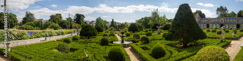 Panorama of Fronteira Palace garden, Lisbon