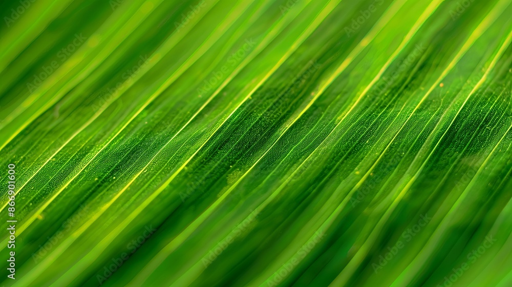 Green tropical plant close-up Green tropical plant close-up