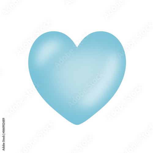 Free Download Cute blue heart - GFXLoad