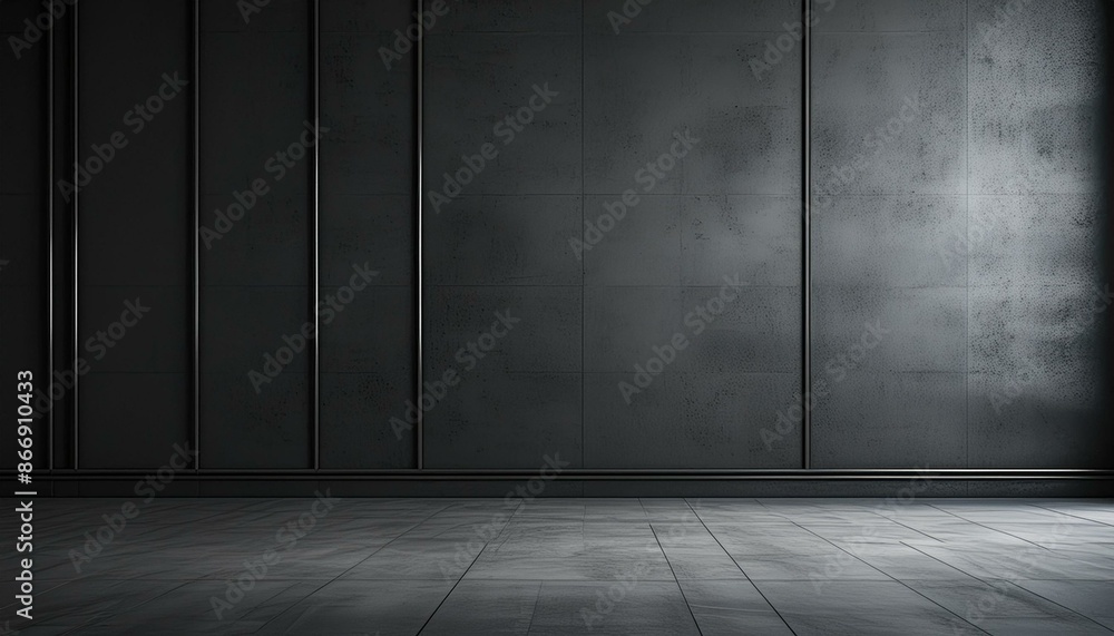 Modern Dark Interior Wall with Textured Finish Modern Dark Interior Wall with Textured Finish