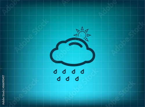  Vector illustration, blue background.