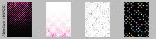 Abstract geometrical brochure background collection