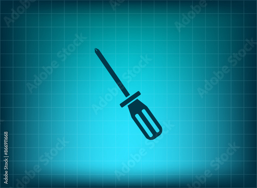  Vector illustration, blue background.