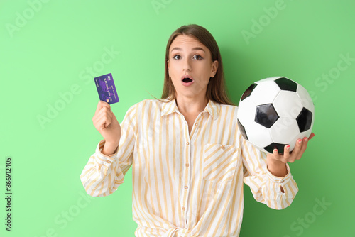 Shocked young woman with so...