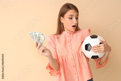 Shocked young woman with so...