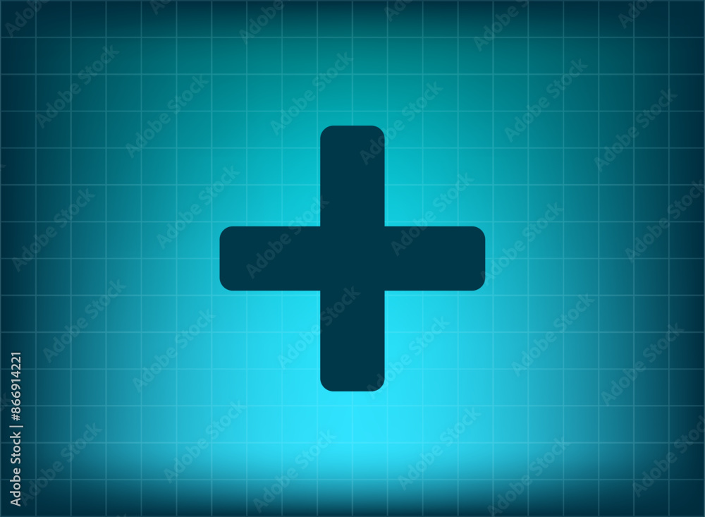 Fototapeta premium Vector illustration, blue background.