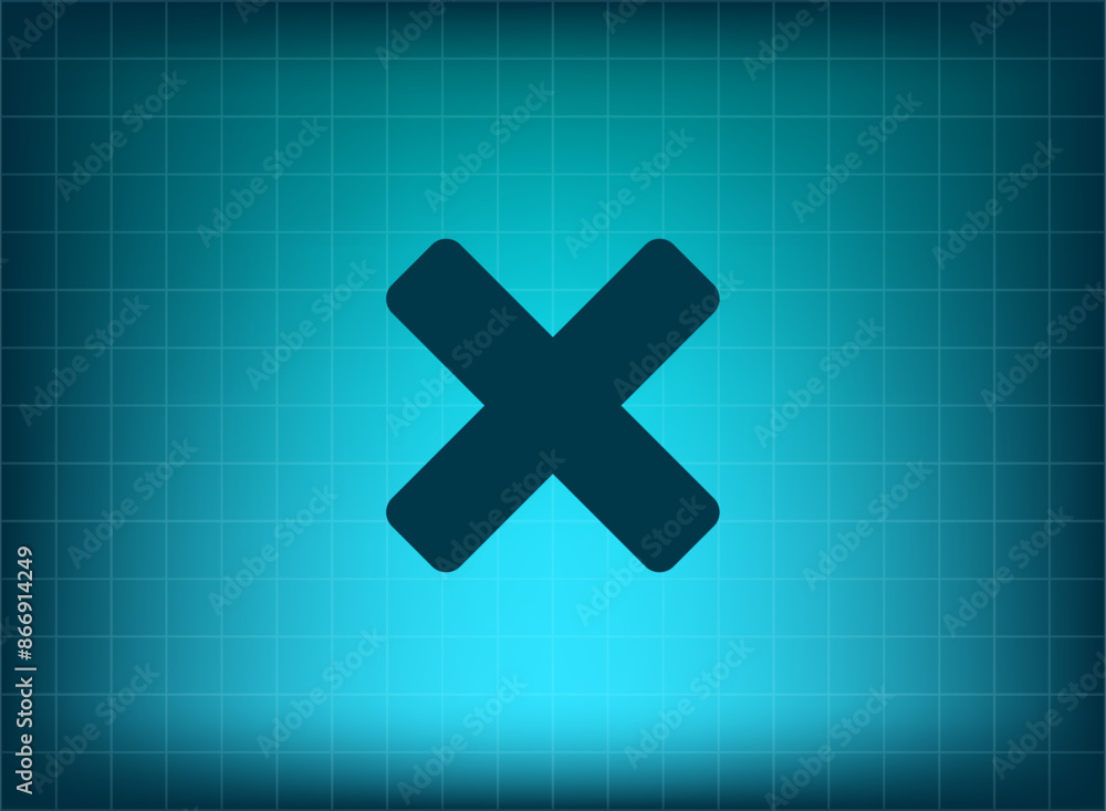 Fototapeta premium Vector illustration, blue background.